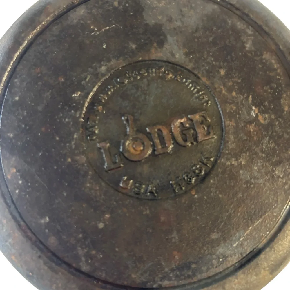 Lodge Vintage Cast Iron Skillet Bundle 2 Piece Set 6.5” Made In USA